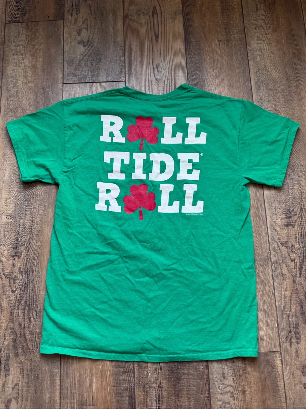 Mens Green 'Roll Tide Roll' Graphic Tee - UA University of Alabama